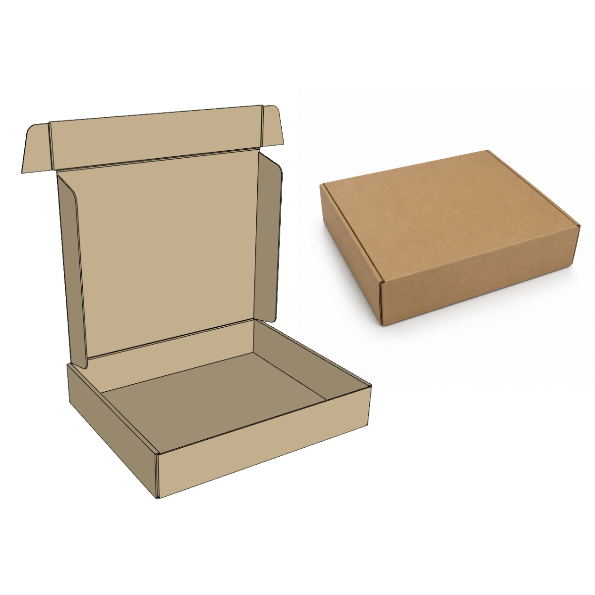 Parametric Cardboard Box