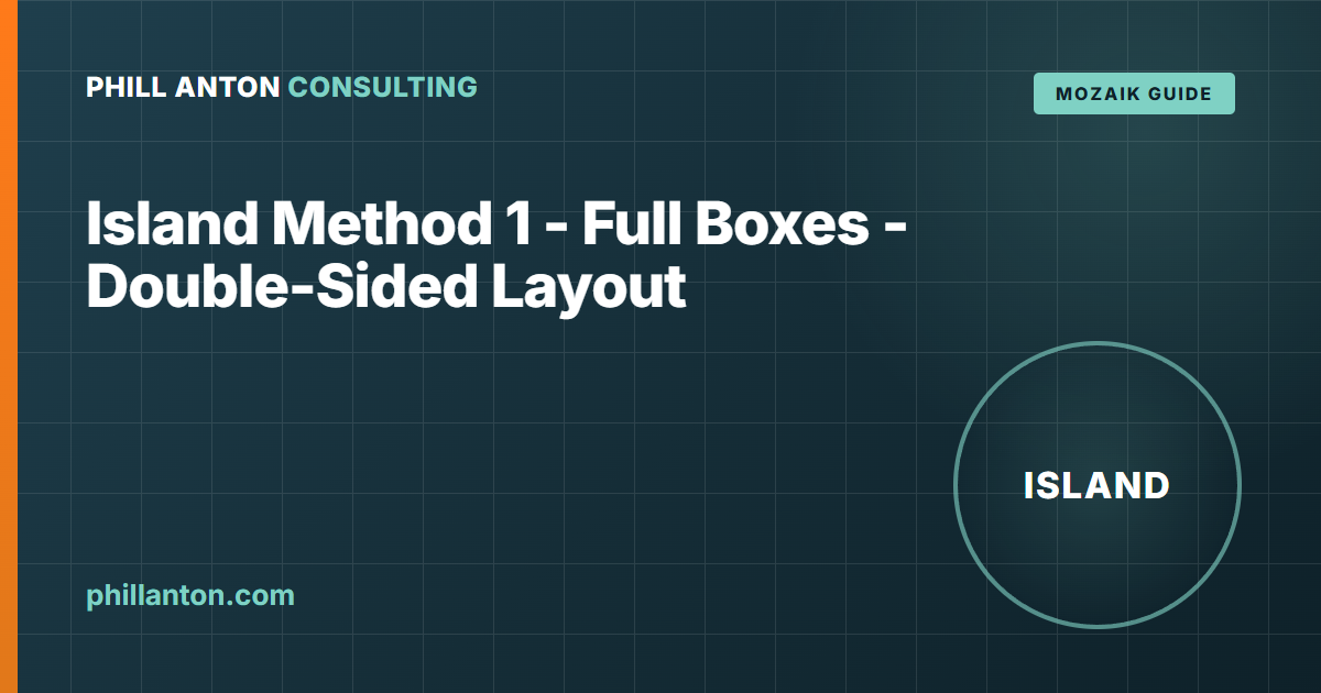 How to Build a Double-Sided Closet Island in Mozaik (Full-Box Method)