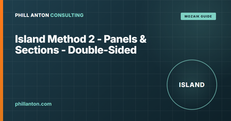 How to Build a Double-Sided Closet Island with Panels & Sections in Mozaik