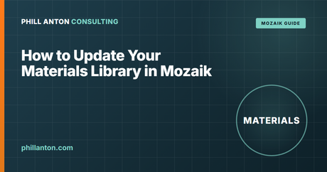 How to Update Your Materials Library in Mozaik