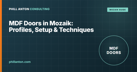MDF Doors in Mozaik: Profiles, Setup & Techniques