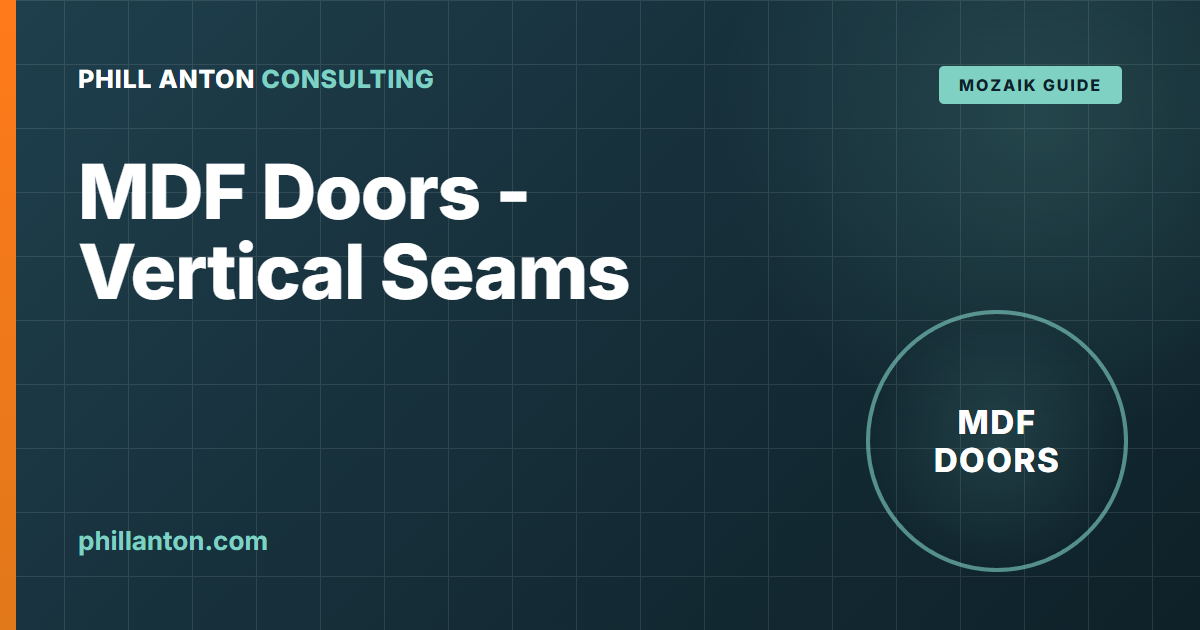 How to Add Faux Rail Seams to MDF Doors in Mozaik