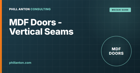 How to Add Faux Rail Seams to MDF Doors in Mozaik
