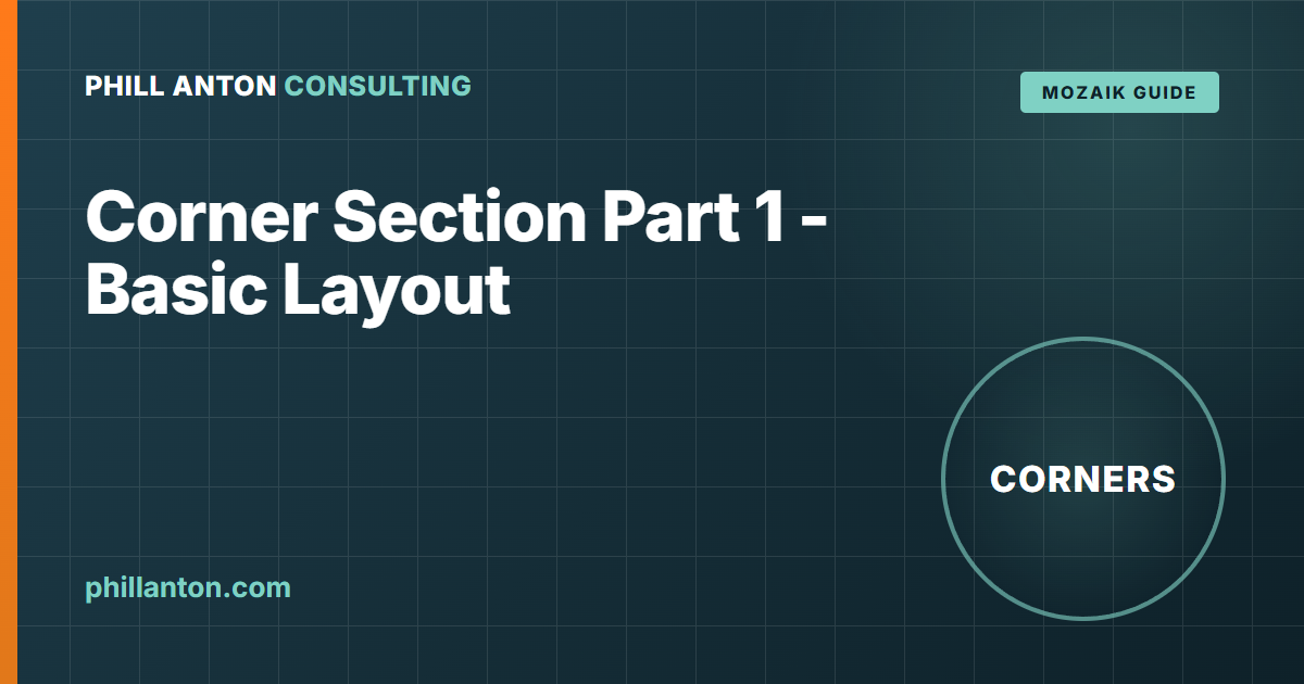 How to Lay Out a Corner Section in Mozaik (PAC Closets)
