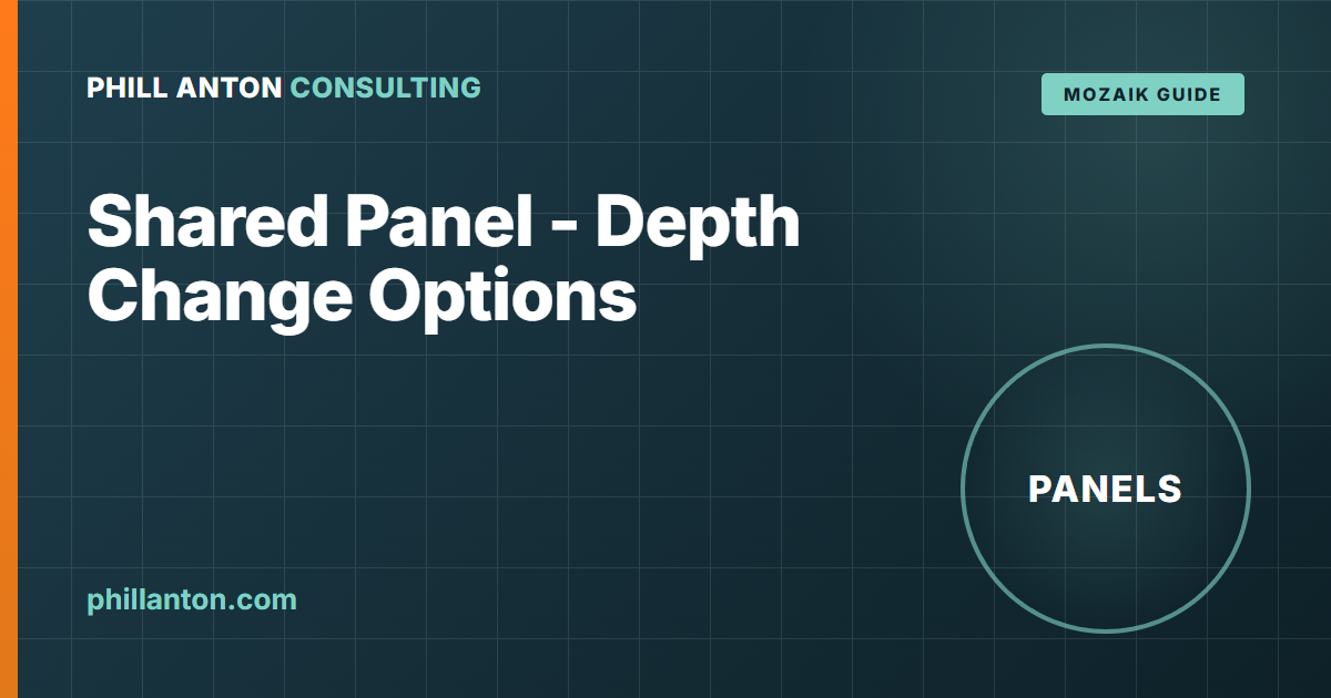 Sharing a Panel Across a Depth Change in Mozaik (Without a Flip Operation)
